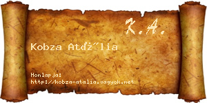 Kobza Atália névjegykártya