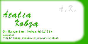 atalia kobza business card